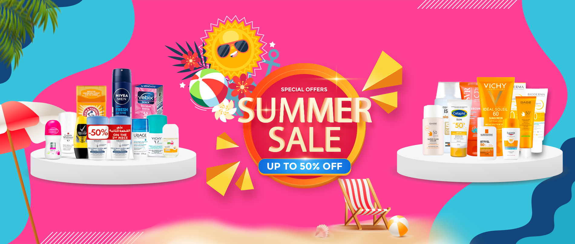 SUMMER BANNER DEO AND SUNCREEN – GOLDEN HEALTH