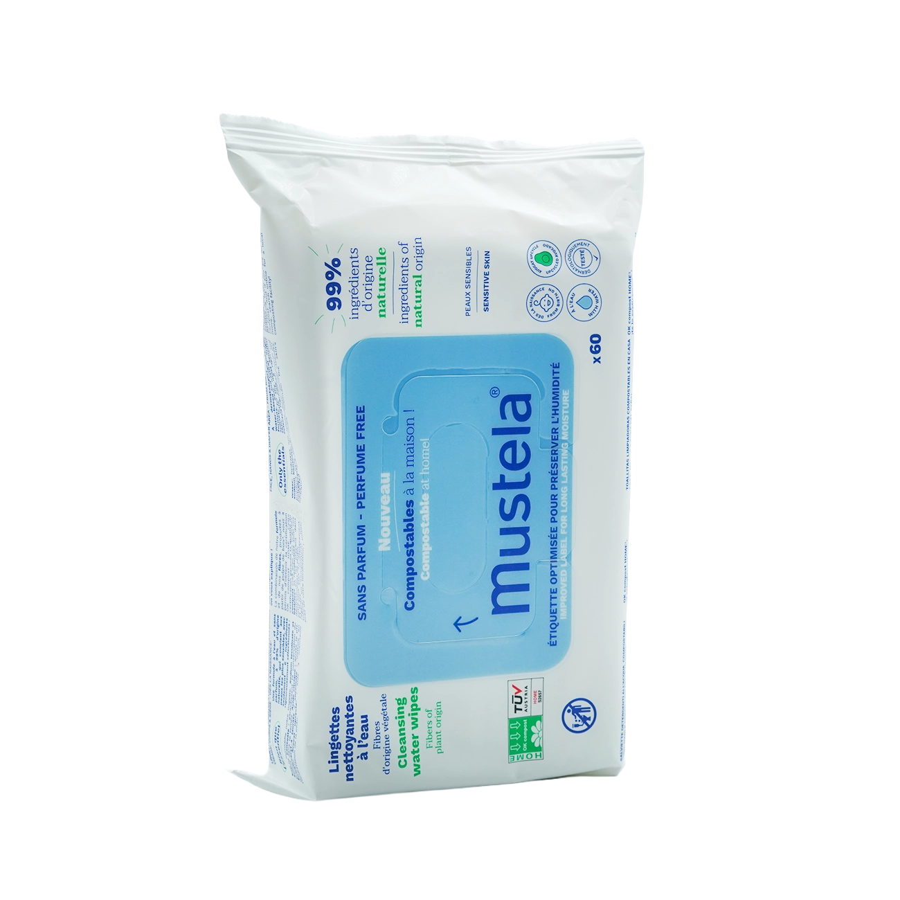 MUS Cleansing Water Wipes (60's)