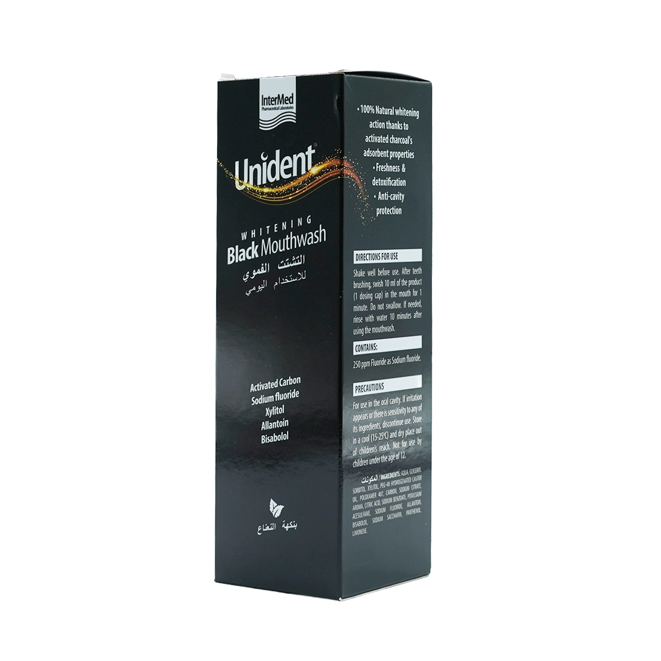 Unident Black Mouthwash 250ml