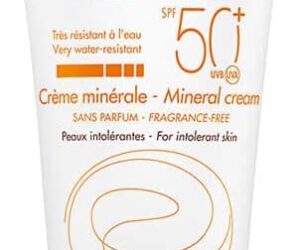 Eau Thermale Avène Very High Protection Mineral Cream SPF 50+ - Very High Sun Protection For Skin That Is Intolerant To Chemical Filters And Fragrances - Fragrance-Free - 50ml Pump Bottle