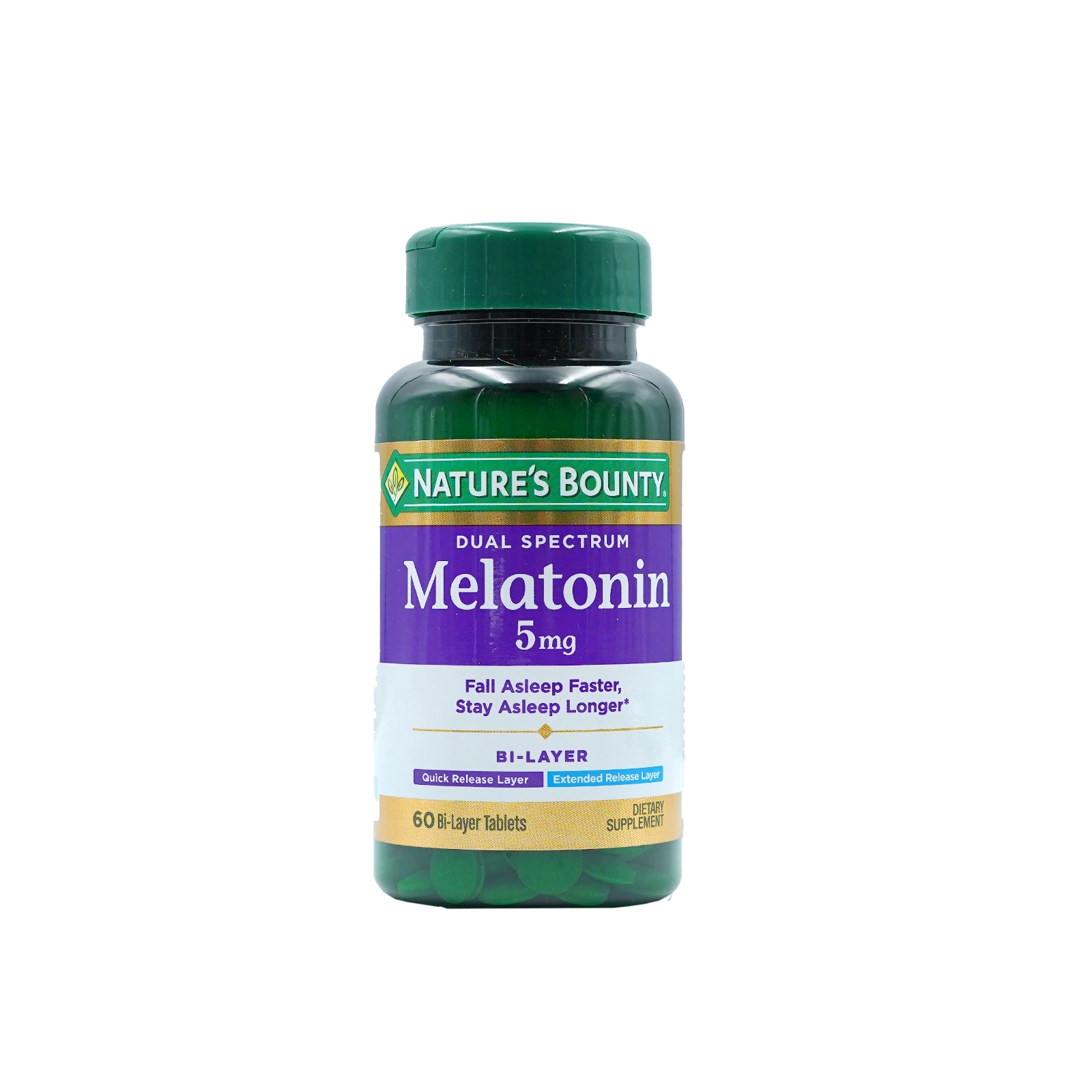 Nature’s Bounty Dual Spectrum Melatonin 5mg (60 Tablets)