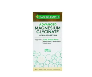 Nature’s Bounty Advanced Magnesium Glycinate 360mg (90 Capsules)