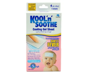Kool’n Soothe Cooling Gel Sheet Baby’s Fever 4 Sheets